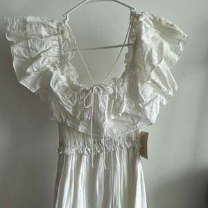 New with tags white boho maxi